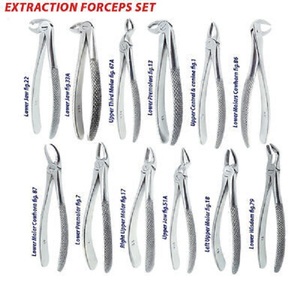 Forceps dentaires manuels en acier de haute qualité pour l'extraction dentaire et le desserrage des racines des molaires inférieures/supérieures, réutilisables - Product Image 3