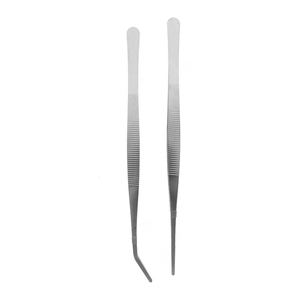 Pinces d'alimentation pour serpents en acier inoxydable de qualité chirurgicale, droites, courbées, dentelées, manuelles, longues, pour reptiles - Product Image 2
