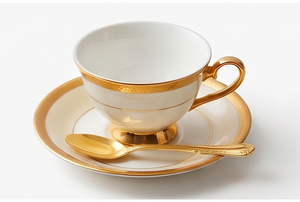 Elegant <b>Gold</b> Plated <b>Spoon</b> With Ornate Handle High Mirror Polish Flatware Set For Kitchen Use And Hotel Use - Product Image 5