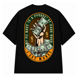 Camiseta Oversize de Algodón Negro con Estampado 'Watch Your Mouth' para Hombre, Estilo Urbano, Manga Corta, Cuello Redondo - Product Image 5