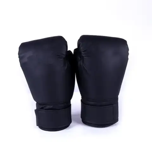 Gants de boxe d'entraînement professionnels % cuir véritable, lacets au poignet, logo personnalisable, doigts entièrement couverts, antidérapants, ajustement universel - Product Image 5