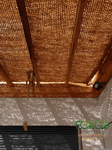 Eco2go Vietnam 900 GSM Heavy-Weave Pergola Coir <b>Shade</b> <b>Sail</b> Double - Twisted Coconut Fiber Sun Canopy with Steel Hooks - Product Image 4