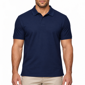 Polo pour homme Dry Fit 100% polyester tricoté, polo de golf à manches courtes, logo personnalisé, uniforme - Product Image 1