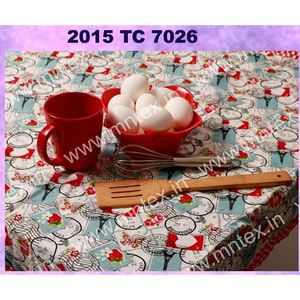 Nappe en coton rectangulaire imprimée style tissé teint en fil lavable pour hôtel restaurant maison événement restauration - Product Image 1