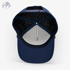 Casquette de golf personnalisée fabriquée au Vietnam, découpée au laser, imperméable, respirante, en polyester, avec logo brodé, OEM ODM, vente en gros - Product Image 5