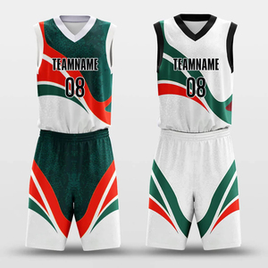 Conjunto de Uniforme de Baloncesto Personalizado en Color, 100% Poliéster, Nuevo Diseño, Ropa Deportiva Estampada, Uniforme de Baloncesto para Entrenamiento Deportivo - Product Image 1