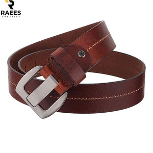 Cinturón de Hombre de Cuero Genuino, Cinturón Casual de Vestir con Hebilla Clásica de Aleación, Cinturones de Cuero Genuino Cómodos para Hombre - Product Image 5