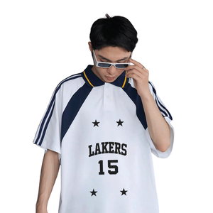 ผู้ผลิตเสื้อผ้า รับพิมพ์ลายปักตามสั่ง เสื้อยูนิเซ็กซ์ทรงโอเวอร์ไซส์ ไหล่ตก สไตล์ฮิปฮอป สำหรับผู้ชาย เสื้อเชิ้ตผ้าฝ้าย 100% แห้งเร็ว - Product Image 1