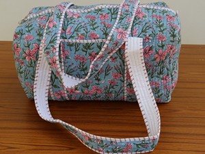 Bolsa de Viaje Tipo Tote, de Algodón con Estampado Artesanal, Gran Capacidad, Ligera, Ecológica, Resistente y Portátil para Mujer, Estilo Étnico - Product Image 2