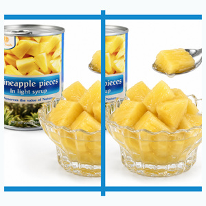 Top Notch Quality Best Selling Cheap Price Made In Vietnam Tasty <b>Pineapple</b> Pieces in <b>Light</b> Syrup Customized Packaging - Product Image 1