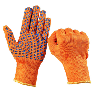 Premium Cotton <b>PVC</b> Dotted Gloves Anti Slip Industrial Safety Gloves Export Quality <b>PVC</b> Dotted Gloves Cotton Knit Work Gloves - Product Image 3