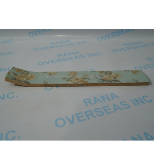 Elegante Bandeja Recolectora de Ceniza de Incienso de Madera Ecológica con Diseño Floral Pastel, Soporte para Varillas para Fragancia y Relajación en el Hogar en Verano/Otoño - Product Image 4