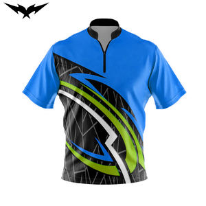 Camiseta de Boliche Personalizada de Alta Calidad, Ropa Deportiva con Diseño Moderno, Logotipo Personalizado, Patrón de Impresión Completo, Manga Corta - Product Image 3