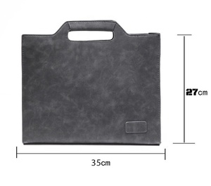 Bolso de Cuero Personalizado para Portátil, Maletín, Bolso de Mano, Bolso de Hombro Unisex, Diseño de Logotipo Personalizado, Color Personalizado - Product Image 4