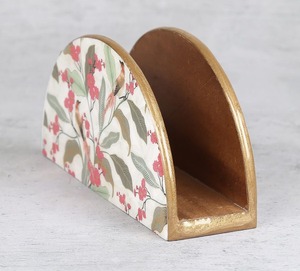 Portapañuelos Cuadrado de Madera con Diseño Impreso, Organizador Decorativo para Servilletas de Papel - Product Image 3