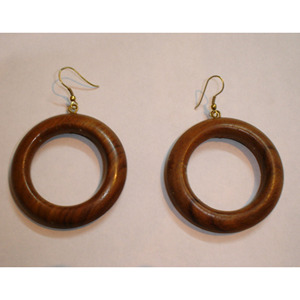 Vente en gros de boucles d'oreilles pendantes en bois faites à la main AYAANS CREATIONS pour femmes, découpe laser personnalisée, mariage, tendance, chrétien, fabricant OEM - Product Image 6