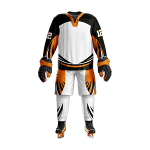 Conjunto Completo de Jersey de Hockey sobre Hielo Impact, Tejido de Malla de Poliéster Transpirable, Ropa Deportiva de Alto Rendimiento para Equipos Atléticos, Entrenamiento - Product Image 5