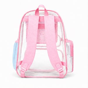 Gamma Phi Delta Sorority Clear Backpack Transparent Carry <b>Bag</b> Clear PVC Bookbag See Through Security Approved Clear <b>bag</b> - Product Image 3