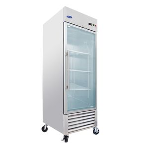 ORIKOOL Frigorifero Commerciale con Porta a Vetro a Battente da 27 Pollici, 23 Cu.ft, in Acciaio Inossidabile, Espositore Refrigerato per Prodotti, Congelatori e Frigoriferi - Product Image 1