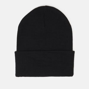 Hip Hop OEM Customized Winter <b>Warm</b> Beanie Cap Unisex Blank Plain Waffle Acrylic Cuffed Knitted Beanie <b>Hat</b> - Product Image 1