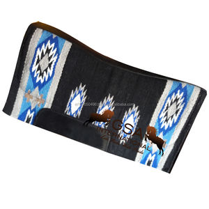 Almohadilla de sillín de contorno de lana 34x36 tejida a mano 100% forro polar de lana de Nueva Zelanda ecuestre occidental para competición y entrenamiento - Product Image 5