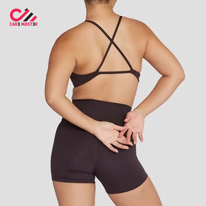 Customized Women <b>Compression</b> Soft Lightweight Gym Wear Seamless OEM Design Back Yoga Sets <b>Short</b> Women Yoga <b>Short</b> Sets - Product Image 3