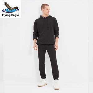 Survêtement personnalisé OEM pour homme, décontracté, à capuche, en molleton de coton, vêtements de sport, gym, jogging, course à pied - Product Image 3