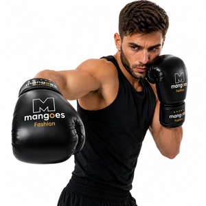 Professional Leather Boxing <b>Gloves</b> Adult Training <b>Gloves</b> Shock Absorption Comfortable Fit Adjustable for Closure Unisex - Product Image 3