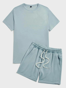Ensemble de shorts en molleton bouclette pour hommes, personnalisable avec logo, survêtement épais, ensemble de shorts en tissu éponge pour hommes, doux et confortable, vente en gros, OEM - Product Image 3