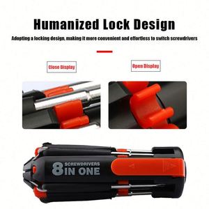 Promotional 8-in-1 Multi Functional Precision Screwdriver <b>Set</b> with LED Light Outdoor Tool Mini Screwdriver with Custom Logo - Product Image 4