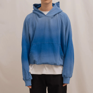 Hoodies délavés à la soleil pour hommes, style décontracté à épaules tombantes, pour usage extérieur, tendance, en promotion - Product Image 1