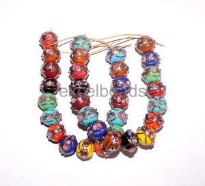 Perles rondes au chalumeau et en verre de 12mm pour la fabrication de bijoux et la décoration de gâteaux de mariage à des fins décoratives en cristal - Product Image 3