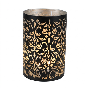 Lanterne à bougie en métal moderne, porte-bougie décoratif pour la maison, centre de table, restaurant, hôtel, cadeau de mariage - Product Image 1