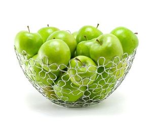 Modern Metal Fruit <b>Basket</b> For Fresh Fruit Vegetable <b>Bread</b> Storage With Elegant Wire Design And Stable Base - Product Image 1