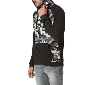 Sweat-shirt à capuche zippé uni pour homme, doux et chaud, veste décontractée de style athlétique avec capuche réglable pour les voyages et les activités de plein air - Product Image 5