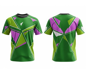 Custom Printed Sublimation Crew Neck T-Shirts Wholesale | <b>Men</b> Women Youth Sizes | Lightweight Quick Dry - Product Image 3