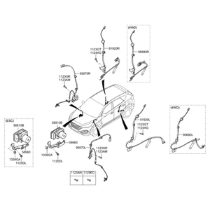 Capteurs et interrupteurs de moteur neufs pour Sportage, côté gauche, 95670D3000 - Product Image 2