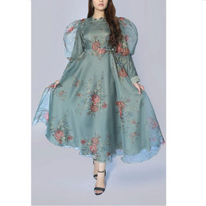 Vestido estampado para mujer, diseño moderno, informal, tela suave y cómoda, corte holgado, vestido diario para mujer - Product Image 1
