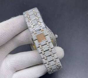Reloj de Lujo BOJ A.P.40 con Esfera Naranja con Números Arábigos, Movimiento Automático, Diamantes VVS y Moissanita para Hombre, a Bajo Precio - Product Image 5