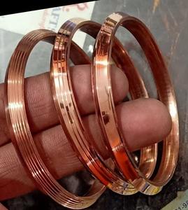 India-Made 99.9% Pure Copper Religious Traditional Magnetic <b>Bangle</b> 6 Strong Magnets Personalized <b>Engraving</b> Option Handmade - Product Image 3