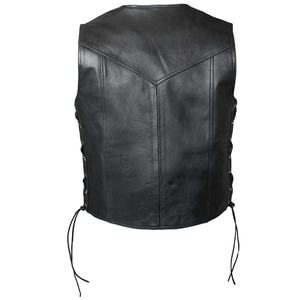 2024 Best Selling <b>Men's</b> Warm Leather <b>Vest</b> OEM Wholesale Custom Color Factory Direct New Stylish Plain Leather <b>Vests</b> for Winter - Product Image 5
