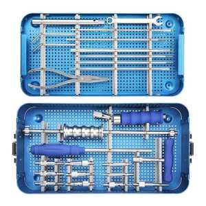 Kit chirurgical d'instruments orthopédiques pour l'extraction de clous intramédullaires, en acier inoxydable, pour implants osseux, usage hospitalier pour chiens - Product Image 1