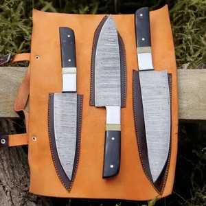 Multi Purpose <b>Kitchen</b> Chef <b>Knife</b> Set with <b>Sharp</b> Damascus Steel Blades Comfortable Non Slip Handles for Daily Use Chef <b>Knife</b> Set - Product Image 3