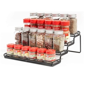 4-Tier Metal Spice <b>Rack</b> <b>Storage</b> Holder – Space-Saving Kitchen Organizer - Product Image 1