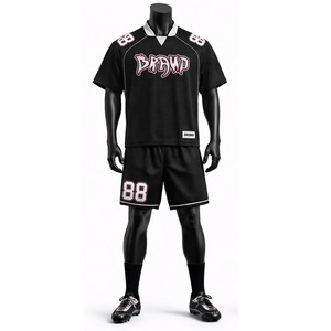 Ensemble de maillot et short de football américain de haute qualité, vêtements de sport respirants, 100% polyester, maillot et short de football américain - Product Image 2