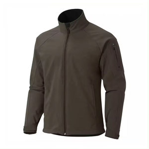 Econex Sports Unisex Black Windproof Hooded Safari Style Eco-Friendly Winter <b>Jacket</b> Crew Neck Zipper Closure <b>Fleece</b> <b>Lining</b> 100% - Product Image 2