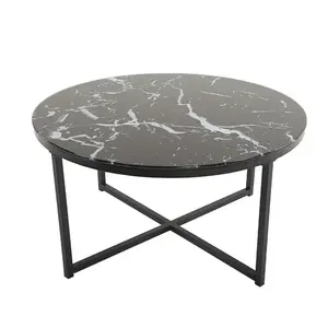 Table basse hexagonale noire avec revêtement, pour la maison, le salon, les villas, usage décoratif, table basse de qualité supérieure - Product Image 5