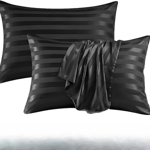 2 taies d'oreiller en satin, douces et résistantes aux plis, plusieurs couleurs, grande taille, pour la maison, le dortoir, la literie d'hôtel - Product Image 2