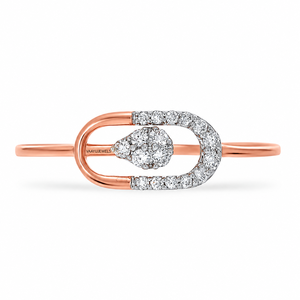 Anillo de Diamantes Brillantes Redondos de Oro para Mujer, Estilo Romántico, Diamantes Cultivados en Laboratorio, Oro de 10K, 14K, 18K, Plata 925, 935 - Product Image 4