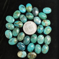 Turquesa Natural, Cabujón Octogonal Geométrico de 12x16mm, Piedra Preciosa Suelta, Parte Posterior Plana, Pulida, Suministro al por Mayor, Brandon Jewel